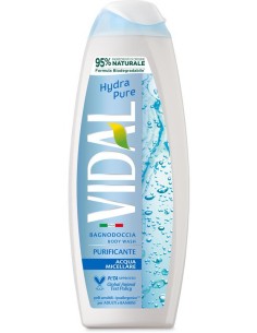vidal bagnodoccia 500ml - purificante - hydra pure - acqua micellare: tuttocasashop.live: igiene e cura della persona