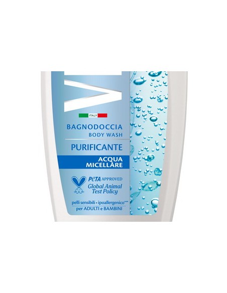 vidal bagnodoccia 500ml - purificante - hydra pure - acqua micellare: tuttocasashop.live: igiene e cura della persona