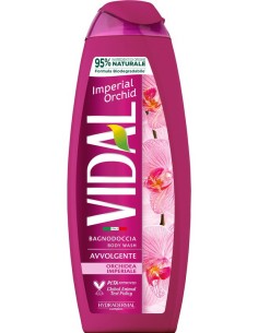 vidal bagnodoccia 500ml - avvolgente - imperial orchid - orchidea imperiale: tuttocasashop.live: igiene e cura della persona