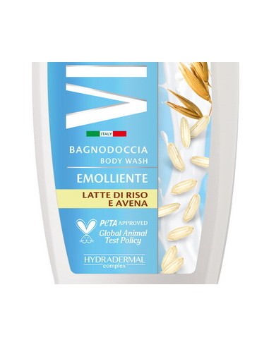 vidal bagnodoccia 500ml - emolliente - milk & cream - latte di riso e avena: tuttocasashop.live: igiene e cura della persona