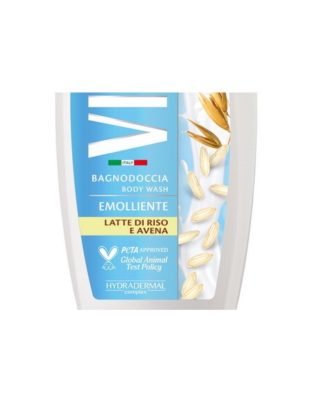 vidal bagnodoccia 500ml - emolliente - milk & cream - latte di riso e avena: tuttocasashop.live: igiene e cura della persona