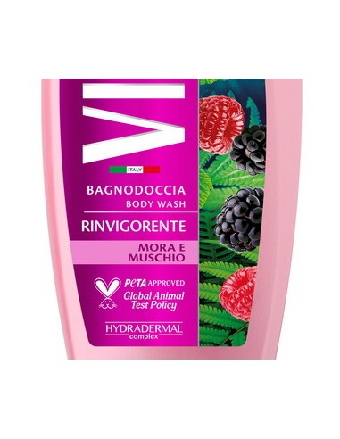 vidal bagnodoccia 500ml - rinvigorente - berries & musk - mora e muschio: tuttocasashop.live: igiene e cura della persona