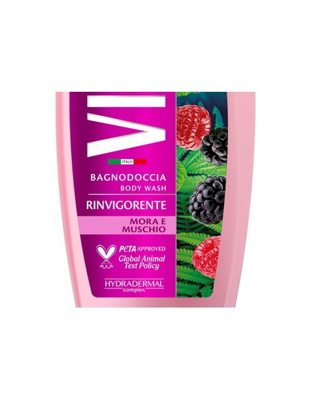 vidal bagnodoccia 500ml - rinvigorente - berries & musk - mora e muschio: tuttocasashop.live: igiene e cura della persona