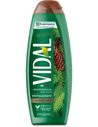 vidal bagnodoccia 500ml - rivitalizzante - original - pino classico: tuttocasashop.live: igiene e cura della persona