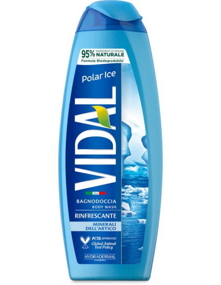 vidal bagnodoccia 500ml - rinfrescante - polar ice - minerali dell'artico: tuttocasashop.live: igiene e cura della persona
