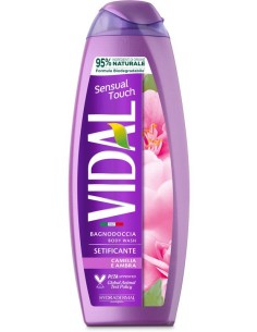 vidal bagnodoccia 500ml - setificante - sensual touch - camelia e ambra: tuttocasashop.live: igiene e cura della persona