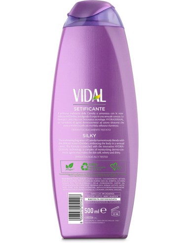 vidal bagnodoccia 500ml - setificante - sensual touch - camelia e ambra: tuttocasashop.live: igiene e cura della persona