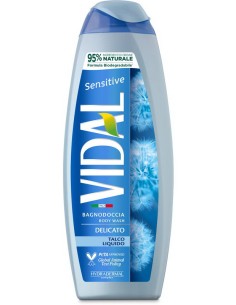 vidal bagnodoccia 500ml - sensitive - delicato - talco: tuttocasashop.live: igiene e cura della persona