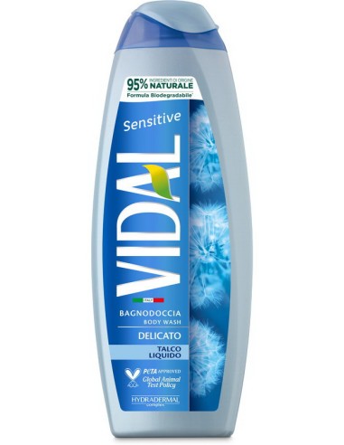 vidal bagnodoccia 500ml - sensitive - delicato - talco: tuttocasashop.live: igiene e cura della persona