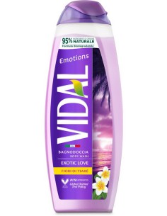 vidal bagnodoccia 500ml - exotic love - emotions - fiori di tiare': tuttocasashop.live: igiene e cura della persona