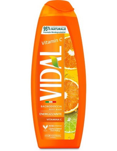 vidal bagnodoccia 500ml - energizzante - vitamina c: tuttocasashop.live: igiene e cura della persona