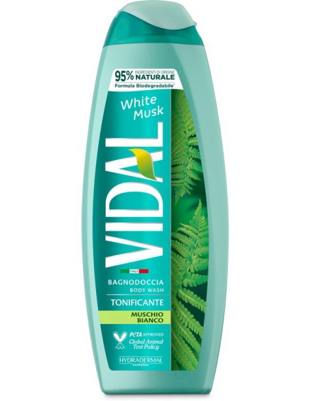 vidal bagnodoccia 500ml - tonificante - white musk - muschio bianco: tuttocasashop.live: igiene e cura della persona