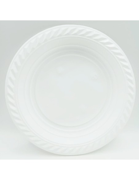 40 piatti monouso in plastica formato dessert bianchi - diametro 17cm: tuttocasashop.live: carta & monouso
