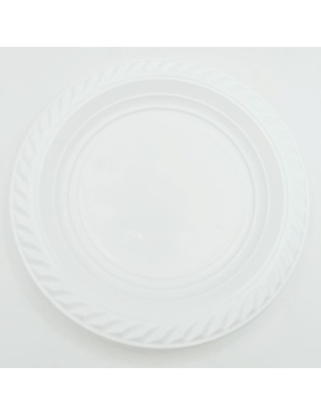40 piatti monouso in plastica formato dessert bianchi - diametro 17cm: tuttocasashop.live: carta & monouso