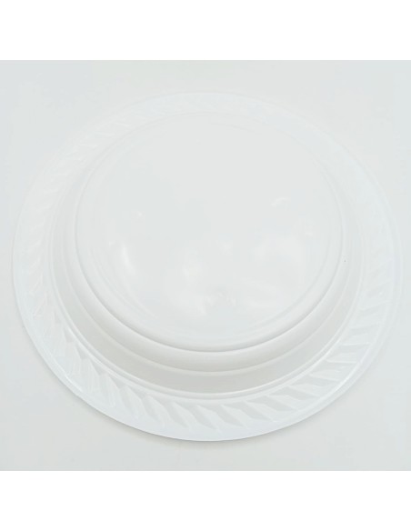 40 piatti monouso in plastica formato dessert bianchi - diametro 17cm: tuttocasashop.live: carta & monouso