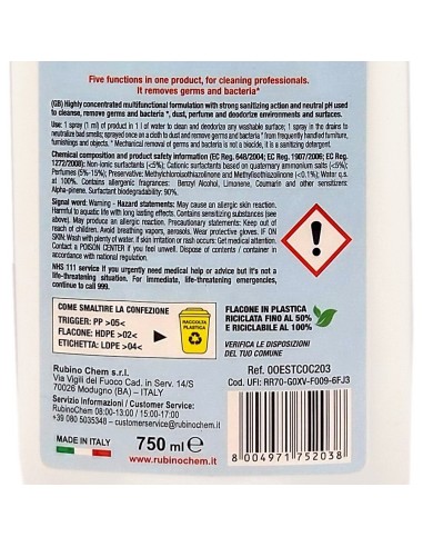 ole' oies ressenza deodorante multiuso igienizzante 750ml - cocco: tuttocasashop.live: pulizia e cura della casa