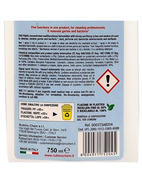ole' oies ressenza deodorante multiuso igienizzante 750ml - sabbia: tuttocasashop.live: pulizia e cura della casa