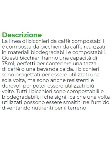 clendy bicchieri caffe' monouso in carta da 75ml - 50 pezzi - verde: tuttocasashop.live: carta & monouso