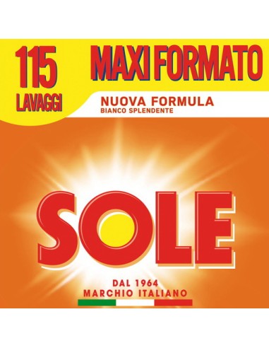 sole detersivo lavatrice in polvere - fusto da 115 misurini - 5750g: tuttocasashop.live: prodotti per bucato e tessuti