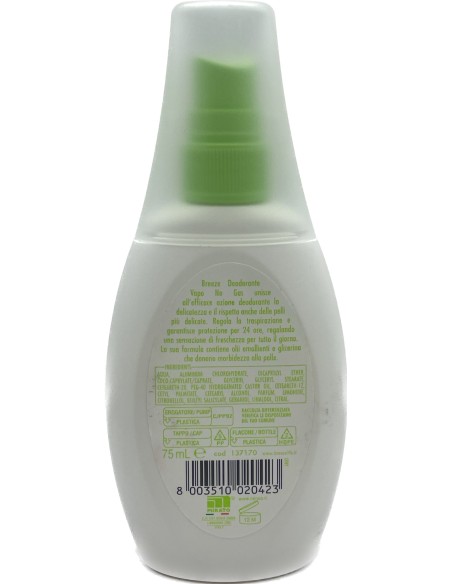 breeze deodorante vapo no-gas - 75ml - the verde: tuttocasashop.live: igiene e cura della persona