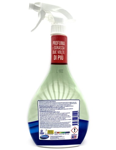 deo due profumatore 4in1 profuma sgrassa igienizza lucida - 600ml - bianco: tuttocasashop.live: pulizia e cura della casa