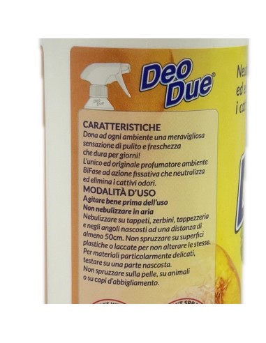 deo due profumatore bifase profumante neutralizzante - 500ml - fruttato: tuttocasashop.live: pulizia e cura della casa