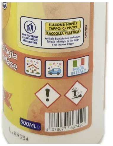 deo due profumatore bifase profumante neutralizzante - 500ml - fruttato: tuttocasashop.live: pulizia e cura della casa