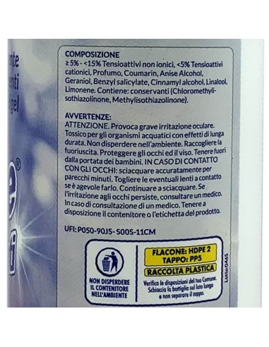deo due pavimenti liquigel detergente igienizzante - 750ml - talcato: tuttocasashop.live: pulizia e cura della casa