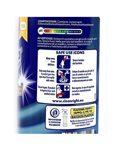 deo due vetri & superfici - 750ml - detergente multisuperfici: tuttocasashop.live: pulizia e cura della casa