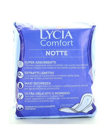 lycia assorbenti ultra maxi comfort - 10 pezzi - notte con ali: tuttocasashop.live: igiene e cura della persona