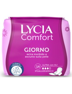 lycia assorbenti ultra maxi comfort - 14 pezzi - anatomico con ali: tuttocasashop.live: igiene e cura della persona