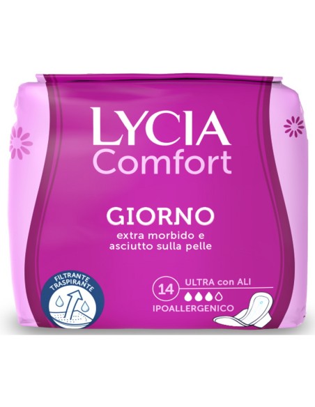 lycia assorbenti ultra maxi comfort - 14 pezzi - anatomico con ali: tuttocasashop.live: igiene e cura della persona