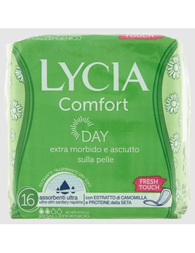 lycia assorbenti ultra maxi comfort - 16 pezzi - anatomico: tuttocasashop.live: igiene e cura della persona
