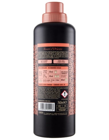 tesori d'oriente ammorbidente - 38 lavaggi 760ml - hammam: tuttocasashop.live: prodotti per bucato e tessuti