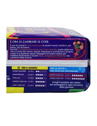 lines seta ultra assorbenti - pacco doppio - 16 pezzi - notte con ali: tuttocasashop.live: igiene e cura della persona