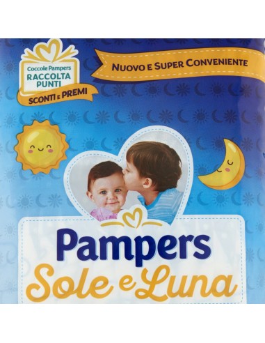 pampers sole e luna - 13 pannolini taglia 6 xl extra large 15-30 kg: tuttocasashop.live: igiene e cura della persona