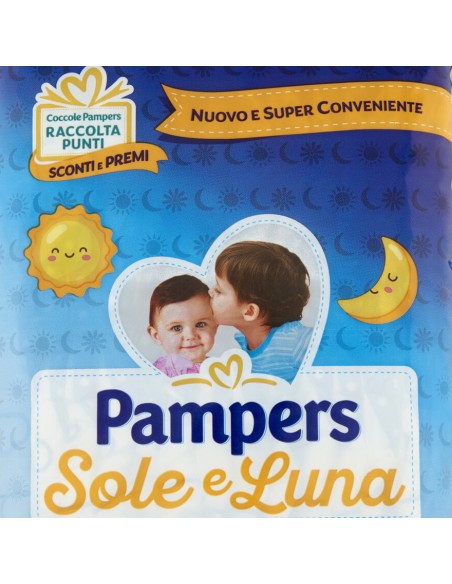 pampers sole e luna - 13 pannolini taglia 6 xl extra large 15-30 kg: tuttocasashop.live: igiene e cura della persona