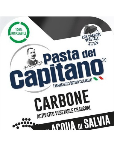 pasta del capitano collutorio per igiene dentale 400ml - carbone - salvia: tuttocasashop.live: igiene e cura della persona