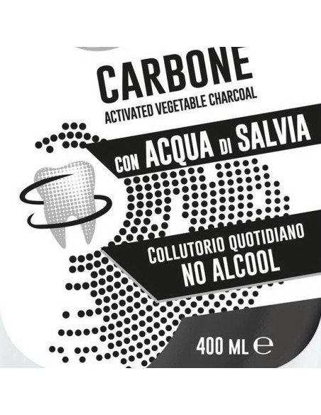 pasta del capitano collutorio per igiene dentale 400ml - carbone - salvia: tuttocasashop.live: igiene e cura della persona