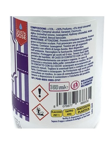 deo due gocce profumabiancheria 150ml - profumatore per bucato - oriental: tuttocasashop.live: prodotti per bucato e tessuti
