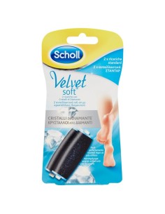 dr.scholl velvet soft cristalli di diamante - 2 rulli ricarica: tuttocasashop.live: igiene e cura della persona