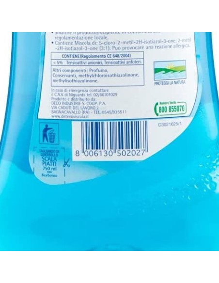 scala detersivo a mano per piatti e stoviglie - 750ml - oxigen: tuttocasashop.live: pulizia e cura della casa