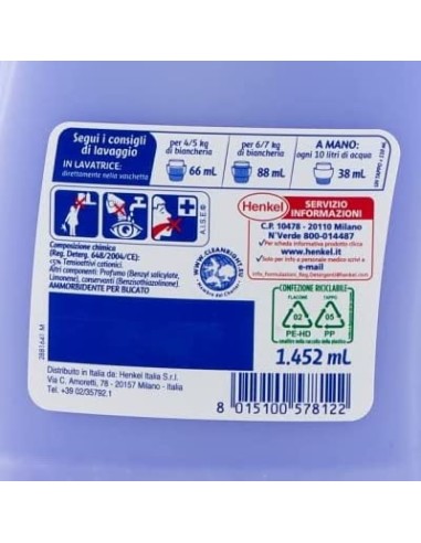 vernel ammorbidente - 1452ml - 22 lavaggi - lavanda: tuttocasashop.live: prodotti per bucato e tessuti