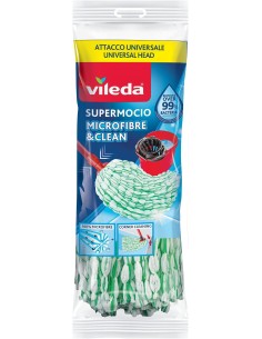 vileda microfibre&clean mop ricambio per mocio vileda con attacco universale: tuttocasashop.live: pulizia e cura della casa
