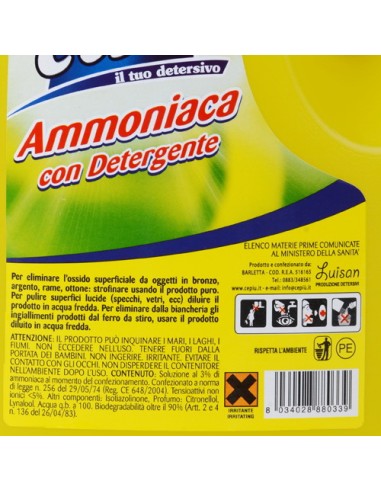 ce'piu' ammoniaca detergente profumata - 2 litri: tuttocasashop.live: pulizia e cura della casa