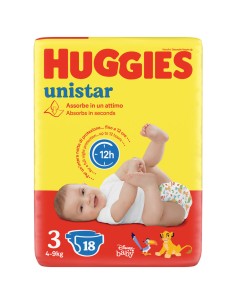 huggies unistar - 18 pannolini taglia 3 midi 4-9 kg: tuttocasashop.live: igiene e cura della persona