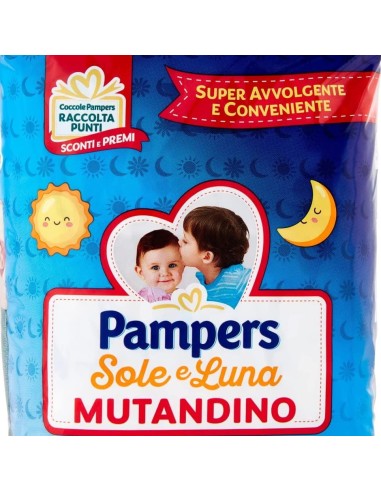 pampers sole e luna mutandino - 14 pannolini taglia 5 junior 12-18kg: tuttocasashop.live: igiene e cura della persona