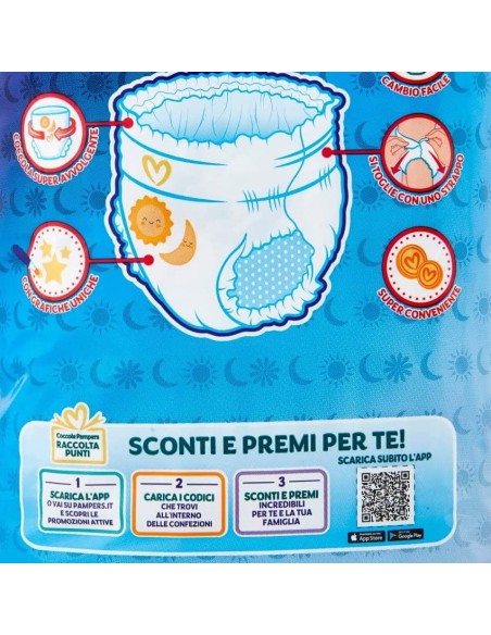 pampers sole e luna mutandino - 14 pannolini taglia 5 junior 12-18kg: tuttocasashop.live: igiene e cura della persona