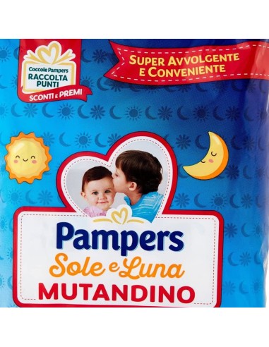 pampers sole e luna mutandino 13 pannolini taglia 6 xl extra large 15+ kg: tuttocasashop.live: igiene e cura della persona