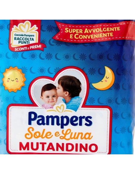 pampers sole e luna mutandino 13 pannolini taglia 6 xl extra large 15+ kg: tuttocasashop.live: igiene e cura della persona